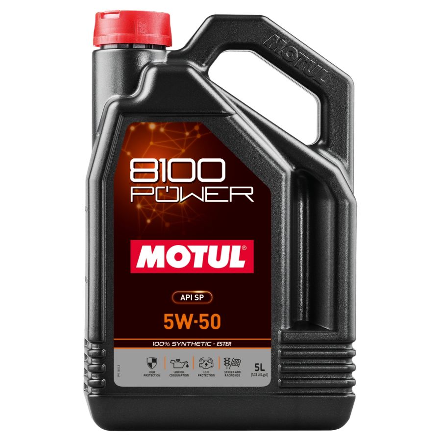 MOTUL 8100 POWER масло моторное (5W50/5 л.)