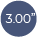 3.00”(76.20 мм.) (внутр. диаметр пружины)