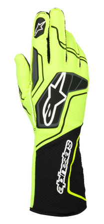 Alpinestars TECH-1 KX V4 перчатки для картинга, желтый неоновый/черный, р-р XXS