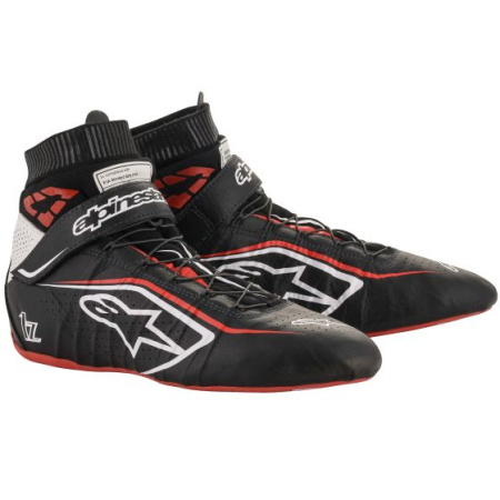 Alpinestars TECH-1 Z v2 ботинки для автоспорта, черный/белый/красный, р-р 42(EUR)/9(US)