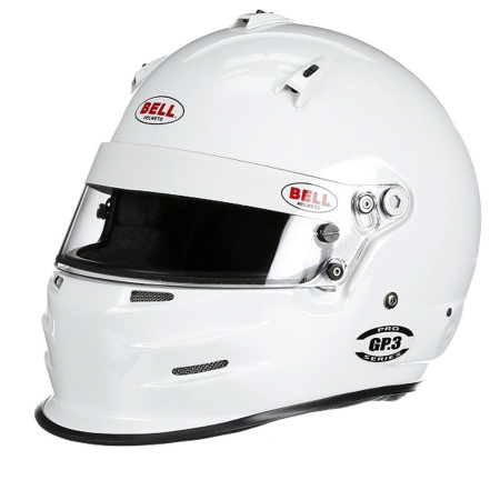 Bell GP3 SPORT шлем для автоспорта (подготовл. под HANS), белый, р-р S
