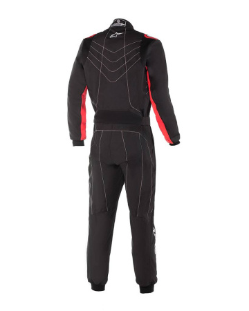 Alpinestars KMX-9 v2 S  комбинезон для картинга, черный/красный неоновый, р-р 130 см., омологация CI