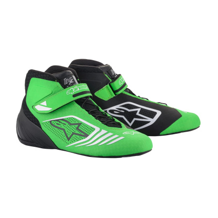 Alpinestars TECH 1-KX ботинки для картинга, зеленый/черный/белый, р-р 36(EUR)/4.5(US)/3.5(UK)
