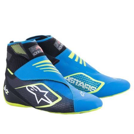 Alpinestars TECH-1 KZ V2 ботинки для картинга, черный/голубой/желтый, р-р 39(EUR)/7(US)/6(UK)