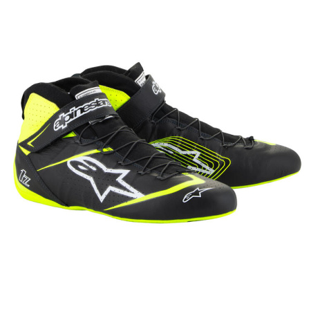 Alpinestars TECH-1 Z v3 ботинки для автоспорта, черный/желтый неоновый, р-р 42(EUR)/9(US)/8(UK)