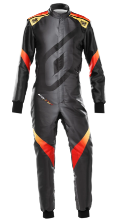 OMP KS-X ART комбенизон для картинга, черный/желтый/красный, р-р 46