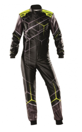 OMP KS ART комбинезон для картинга, черный/желтый неоновый, р-р 44