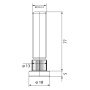 EvoCorse шпилька колесная (M12X1.5 /82 mm./посадка 13mm забивная), серебристый