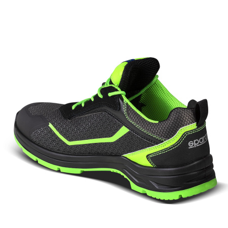 Sparco INDY-E S3 ESD ботинки механика, черный/зеленый неоновый, р-р 37(EUR)/5(US)/4(UK)