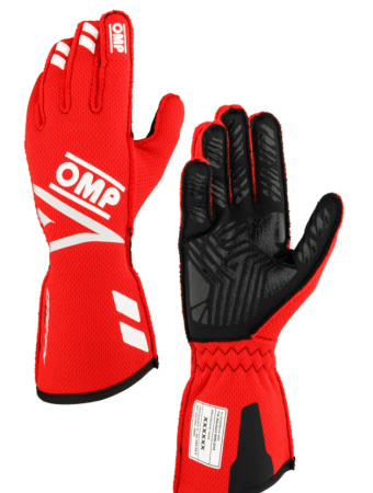 OMP ONE EVO FX (2024MY) перчатки для автоспорта, красный, р-р M