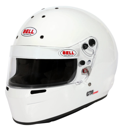 Bell GT6 SPORT шлем для автоспорта (подготовлен под HANS), белый, р-р XS