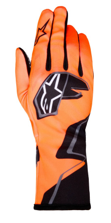 Alpinestars TECH-1 K RACE v2 S GRAPHIC 1 перчатки для картинга, оранжевый неоновый/черный, р-р M
