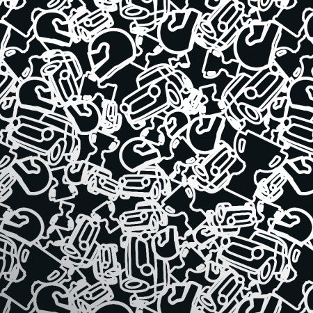 SHONX блокнот в клетку, черный