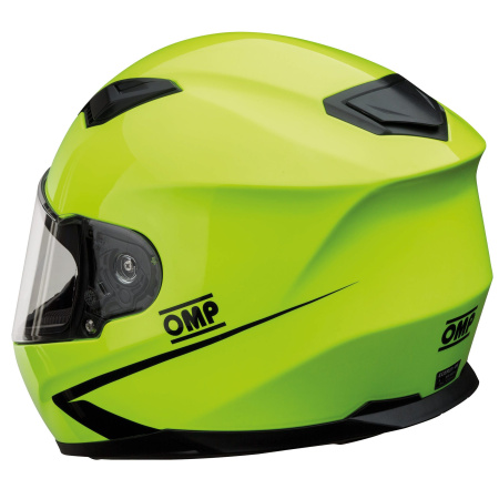 OMP CIRCUIT EVO шлем для картинга, желтый неоновый, р-р XS