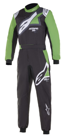 Alpinestars KMX-9 v2 GRAPHIC комбинезон для картинга, черный/зеленый/белый, р-р 44