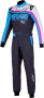 Alpinestars KMX-9 V3 GRAPHIC 2 комбинезон для картинга, черный/голубой/розовый, р-р 46
