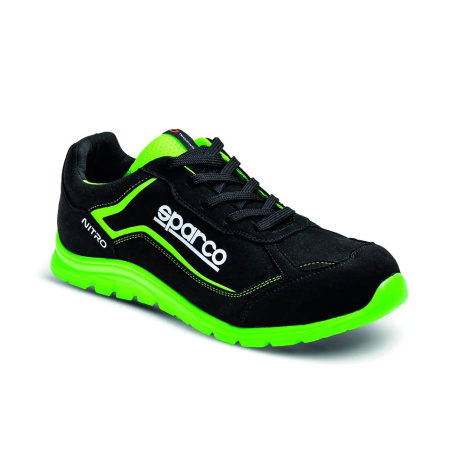 Sparco NITRO ботинки механика, черный/зеленый неоновый, р-р 36(EUR)/4.5(US)/3.5(UK)