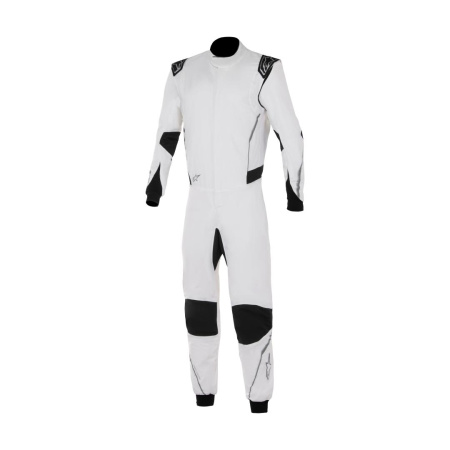 Alpinestars HYPERTECH V3 комбинезон для автоспорта, белый/черный/серебристый, р-р 50