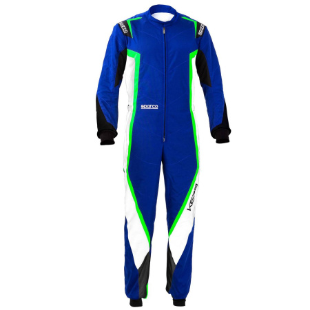 Sparco KERB комбинезон для картинга, синий/черный/белый/зеленый, р-р S