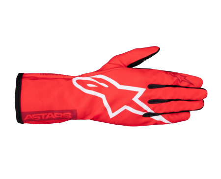 Alpinestars TECH-1 K RACE v2 S перчатки для картинга, красный/белый, р-р M