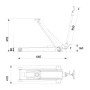AC Hydraulic домкрат подкатной (г/п 2 т., подъем 80-495 мм.)