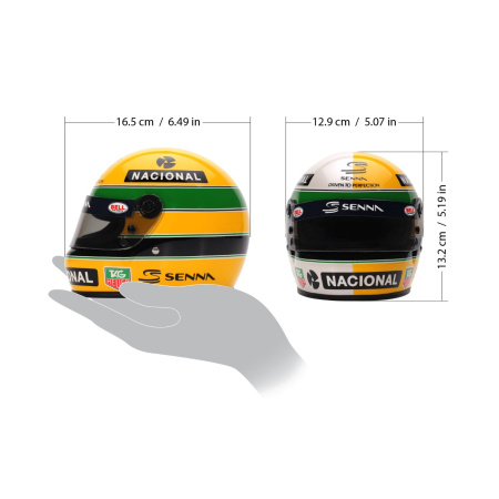 Bell Ayrton Senna 30 Years Legacy мини шлем, желтый/белый/зеленый