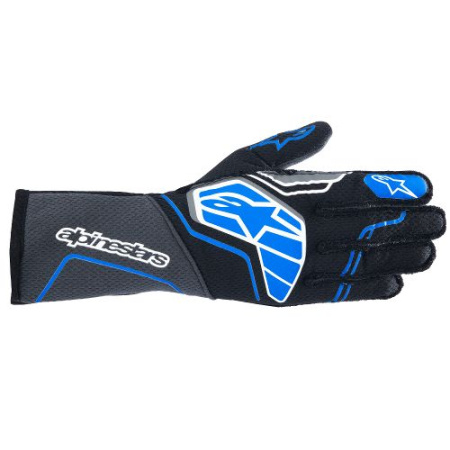 Alpinestars TECH-1 ZX v4 перчатки для автоспорта, черный/голубой, р-р M