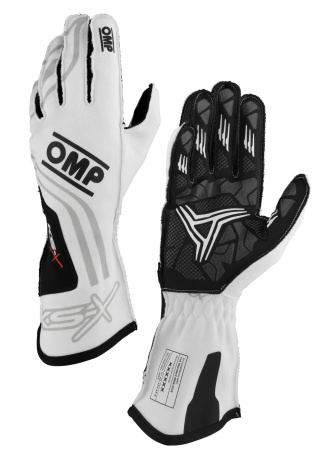OMP KS-X перчатки для картинга, белый, р-р 5