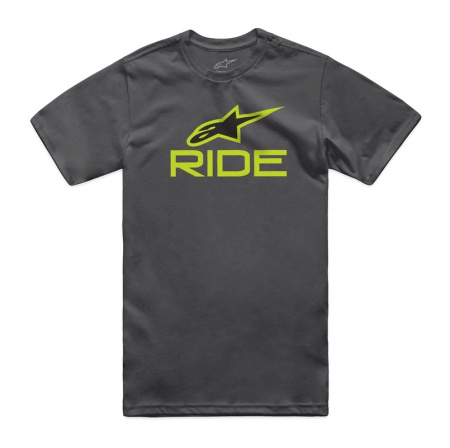 Alpinestars RIDE 4.0 футболка, темно-серый/желтый неоновый, р-р XL