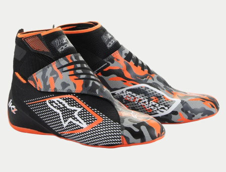 Alpinestars TECH-1 KZ V2 ботинки для картинга, черный/оранжевый, р-р 44(EUR)/11(US)/10(UK)