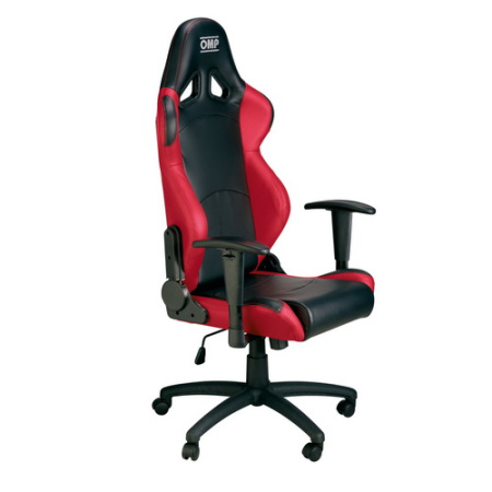 OMP CHAIR кресло офисное, черный/красный