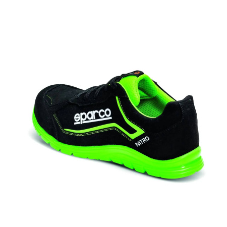 Sparco NITRO ботинки механика, черный/зеленый неоновый, р-р 36(EUR)/4.5(US)/3.5(UK)