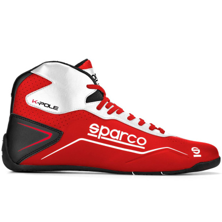 Sparco K-POLE ботинки для картинга, красный/белый, р-р 36(EUR)/4.5(US)/3.5(UK)