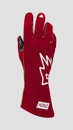 HOGO N2 перчатки для картинга, красный/зеленый неоновый, р-р S