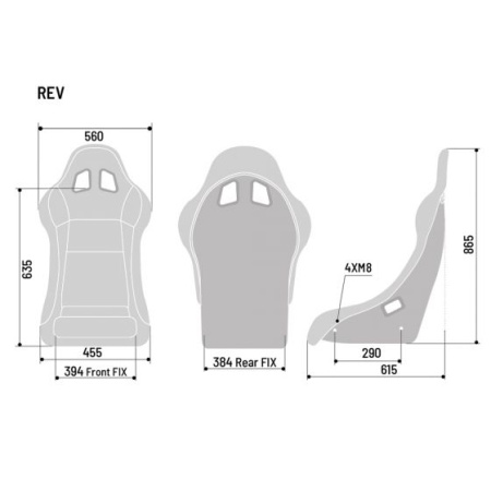 Sparco REV QRT кресло для симрейсинга