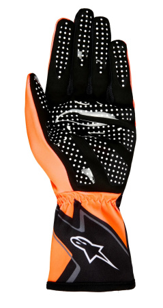 Alpinestars TECH-1 K RACE v2 S GRAPHIC 1 перчатки для картинга, оранжевый неоновый/черный, р-р M