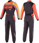 Alpinestars KMX-9 v2 GRAPHIC 2 комбинезон для картинга, черный/оранжевый/красный, р-р 46
