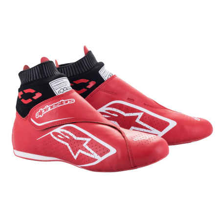Alpinestars SUPERMONO v2 ботинки для автоспорта, красный/белый/черный, р-р 40.5(EUR)/8(US)/7(UK)