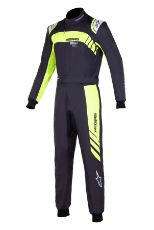Alpinestars KMX-9 V3 GRAPHIC 3 комбинезон для картинга, черный/желтый неоновый, р-р 44