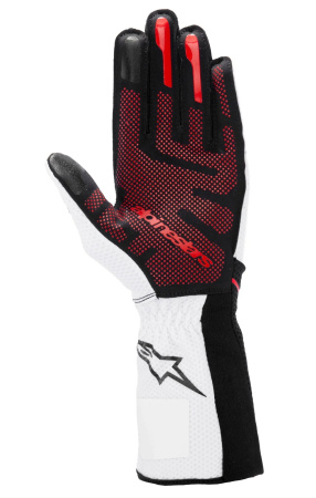 Alpinestars TECH-1 KX V4 перчатки для картинга, черный/белый/красный, р-р XL