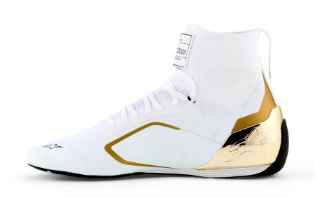 Alpinestars SUPERTECH K ботинки для картинга, белый/золотистый, р-р 43.5(EUR)/10.5(US)/9.5(UK)