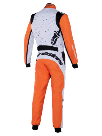 Alpinestars KMX-9 V3 комбинезон для картинга, белый/оранжевый/черный, р-р 46