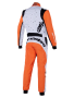 Alpinestars KMX-9 V3 комбинезон для картинга, белый/оранжевый/черный, р-р 46