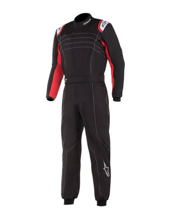 Alpinestars KMX-9 v2 S  комбинезон для картинга, черный/красный неоновый, р-р 130 см., омологация CI