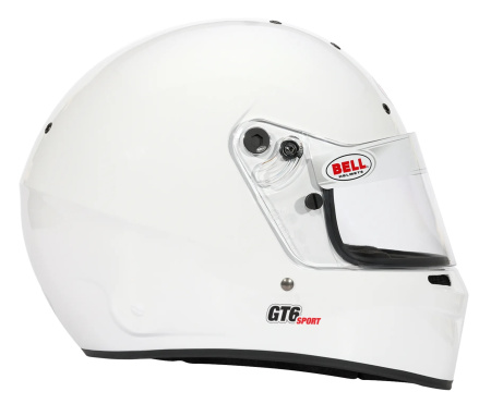 Bell GT6 SPORT шлем для автоспорта (подготовлен под HANS), белый, р-р XS
