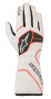 Alpinestars TECH-1 RACE v2 перчатки для автоспорта, белый/черный/красный, р-р M