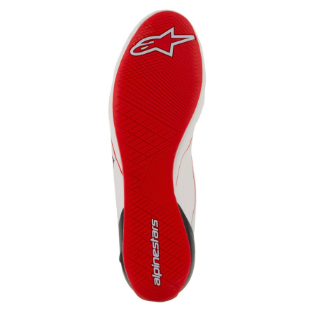 Alpinestars SUPERTECH ботинки для автоспорта, белый/красный/черный, р-р 43.5(EUR)/10.5(US)/9.5(UK)