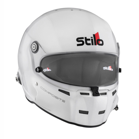 Stilo ST5F COMPOSITE шлем для автоспорта (HANS), белый, р-р 63