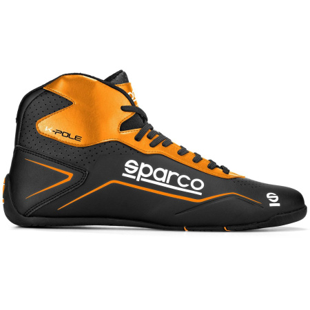 Sparco K-POLE ботинки для картинга, черный/оранжевый неоновый, р-р 36(EUR)/4.5(US)/3.5(UK)