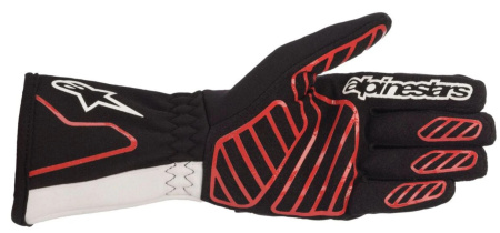 Alpinestars TECH-1 K v2 перчатки для картинга, черный/красный/белый, р-р XXL